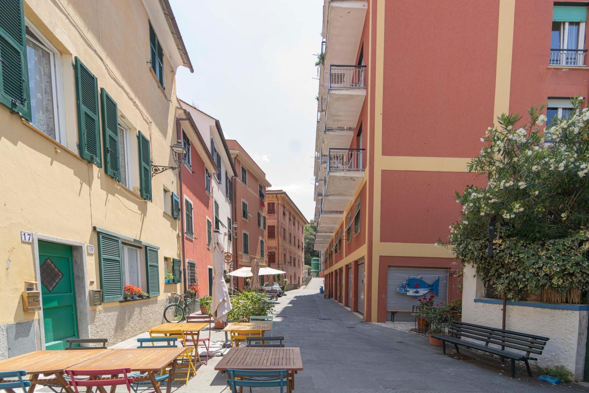 096 - Casa Al Borgo Cavi Di Lavagna, 150 Metri Dal Mare Lägenhet Exteriör bild